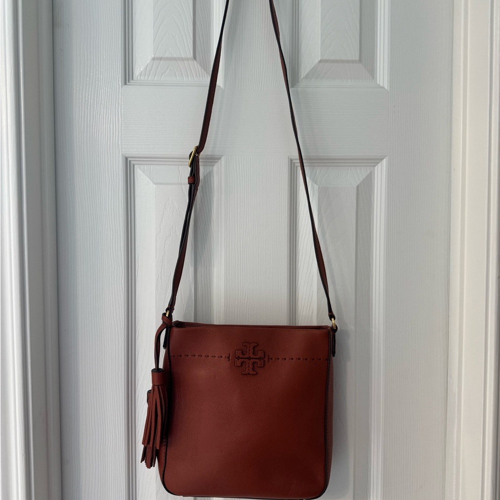 Tory Burch Rich Brown Crossbody Bag